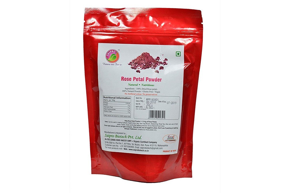 Saipro Rose Petal Powder    Pack  200 grams